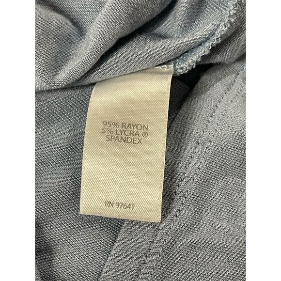 J. Jill Women's Blue Ruffle Bell Sleeve Blouse Size L Casual Spring - Picture 8 of 9